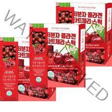 저분자 콜라겐 타트체리 젤리스틱 타트체리 스틱 ( 20g * 15포), 3팩, 15개입