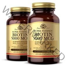 [1+1] 솔가 비오틴 5000mcg 100베지캡슐 Biotin 바이오틴, 100정, 2개