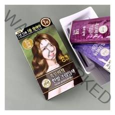 리엔 흑모비책 한방 크림 염색약 / 밝은갈색