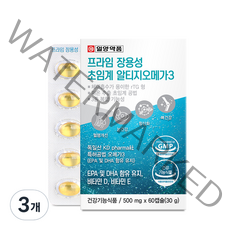 일양약품 프라임 장용성 초임계 알티지 오메가3 60p, 60정, 3개
