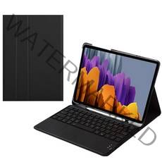 CSHINE 갤럭시탭 LED터치패드 블루투스키보드케이스, 검정, 갤럭시탭S8 11