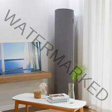 더블샵 내추럴 인테리어 에어컨 커버 스탠드형, 라이트그레이