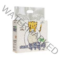 네꼬모리 응고형 두부국시 극세입자 고양이 모래 무향, 2.8kg, 3개