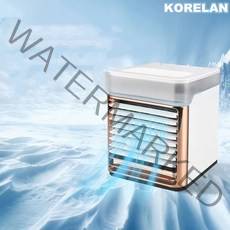 KORELAN 미니 냉풍기 USB충전 휴대용 3단 조절 가능, 로즈골드