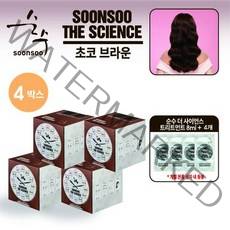 [순수 2023최신상] 색상선택가능 살롱 염색제 4통 라이트패키지, 밀크브라운, 0001 밀크브라운