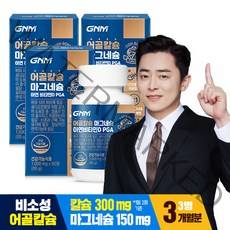 GNM자연의품격 어골칼슘 마그네슘 아연 비타민D 폴리감마글루탐산 / 뼈건강, 60정, 3개