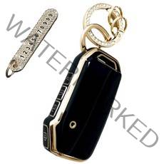 루루형제 기아 스마트 자동차 K3 K5 K7 K8 K9 스포티지 쏘렌토 니로 레이 셀토스 카니발 키케이스 + 번호키링 세트 3버튼, 키케이스+번호키링, AK-04, 다크블랙