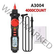 테스터기 스마트 디지털 펜 멀티미터 A3004 4000 카운트 AC/DC 전류 측정기 전기 휴대용 테스터 전압 저항, 02 without paper box
