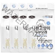 와루이네코 나쁜고양이 두부모래 우유향, 7L, 4개