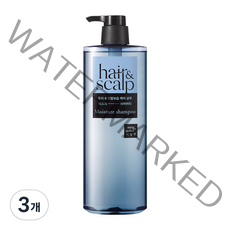 미쟝센 헤어 앤 스칼프 두피 앤 모발보습 케어 샴푸, 3개, 750ml