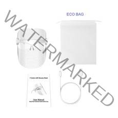 LED마스크 피부마사지기 탄력 홈케어 리프팅 기계 LED 라이트 테라피 얼굴 마스크 레드 주름 회춘 광선, 02 no box