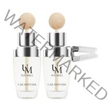 유멜 시그니처 차량용 디퓨저 20ml x 2p + 나무봉 2p + 벤트클립 2p 세트, 1세트, 레몬버베나