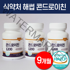 콘드로이친 1200 관절엔 콘드로이친 1200 식약처 HACCP 뉴트라업 [옵션택1], 콘드로이친1200 3통(270정), 3개, 90정