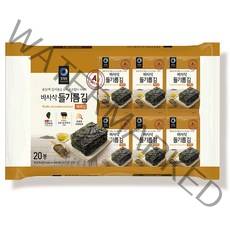 청정원 바사삭 들기름김 바사삭 들기름김, 4g, 20개