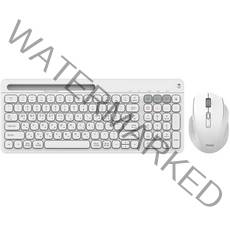 아이노트 멀티페어링 무선키보드마우스세트, 화이트, KM408RB, 일반형