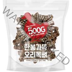 제로랩스 강아지 한봉가득 오리목뼈, 오리고기맛, 1개