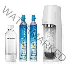 소다스트림 탄산수제조기 스피릿 메가팩 화이트 기기+탄산실린더2개+1L전용병2개, SIMSI1100ISOW