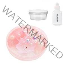팔레트슬라임 벚꽃조화 액체괴물 100ml 세트, 핑크 + 투명