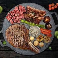 청년진또배기 토마호크 스테이크 씨즈닝 포함 캠핑 음식 티본 우대갈비 비프립, [옵션1] 토마호크 550g, 550g, 1개