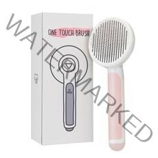 세이치 반려동물 원터치 브러쉬 203 x 82 x 60 mm SIC-201, 핑크, 1개