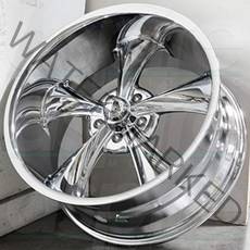 Ridler Style 695 크롬 알루미늄 20인치 자동차휠 20x8.5 인치 5x127mm, 5홀 + 20x8.5