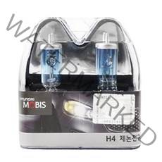 오토반 모비스 제논 할로겐 램프 H4 2p, 혼합 색상, 1개