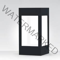 AMIDA 태양광카페등 led태양광정원등 LED조명 펜스 휀스 울타리 난간 데크 문주 전원주택조경, 업자형(100이즈)흰사빛, 문주(데크형)