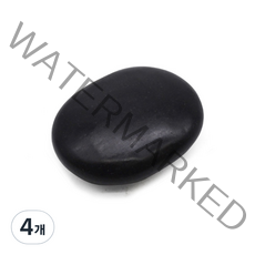 라이프포인트 원형 블랙스톤 괄사 지압 마사지기, 4개, 9x7