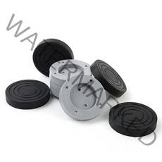 지오비즈 세탁기 받침대 블랙 4p + 그레이 4p 세트, 1개