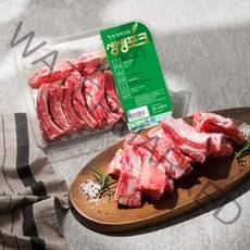생생포크 한돈 무항생제 인증 1등급 등갈비 (냉장), 600g, 1팩