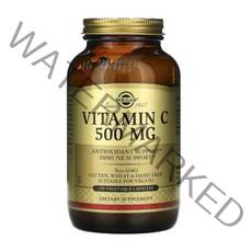 솔가 비타민 C 500mg 베지터블 캡슐 글루텐 프리 비건 무설탕, 250개입, 1개
