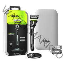 질레트 랩스 딥 클렌징 바 면도기 + 면도날 3p + 스탠드 + 틴케이스 x 1세트, 1개, 핸들 + 스탠드 + 날 3개입 + 틴케이스