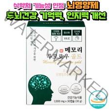 뇌영양제 포스파티딜세린 두뇌건강 PS 기억력 인지력개선 치매예방 식약처인증 은행잎추출물 징코 사은품증정, 1개, 30캡슐