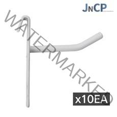 JNCP 휀스망 일선후크 10EA 후크 고리 악세사리 걸이 진열 메쉬망 네트망 철망, 1세트, 화이트(5cm)x10EA