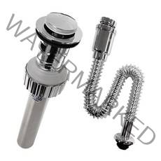 만능삼촌 세면대배수관 부속품(아연폽업+바닥배수트랩), 1개