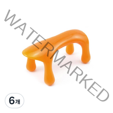 라이프포인트 괄사 지압 마사지기, 6개, 오렌지(강아지)