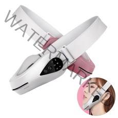 Windee V라인 마사지기 스마트 안마기 진동 EMS미전류 고주파 레드/블루 광선 케어 USB충전식, 1059, 화이트