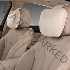 차량용 고급 목쿠션 헤드레스트 스웨이드 BMW 아우디 벤츠 제네시스 더뉴 그랜저 리무진, 그레이