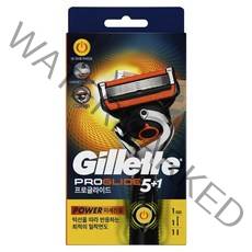 질레트 프로글라이드 파워 면도기 핸들 + 날, 1개, 1개입