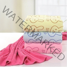 더자카 큐티래빗 특대 비치타월 3종세트, 파스텔핑크&파스텔블루&파스텔아이보리, 1세트