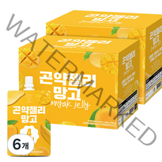 참앤들황토농원 데이 앤 곤약젤리 망고 4kcal 10p, 1300ml, 6개
