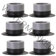 쓰리썬 업그레이드 세탁기 높이조절 받침대 4cm, 블랙 + 그레이, 6개