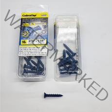 코브라탭 앙카 콘크리트피스 파란못 접시머리 4.8mm x 31.7mm 10개 620W, 코브라탭 앙카 콘크리트피스 파란못 6.4mm, 접시머리 길이101.6mm(100개+드릴비트)