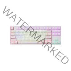 hacker 이중사출 RGB 텐키리스 무접점 게이밍 키보드 45g, KN01, 화이트