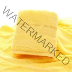 더자카 베이직 코튼 바스타월, 옐로, 1개