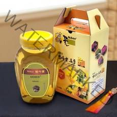 지리산뱀사골토종꿀 [지리산뱀사골] 아카시아꿀 2.4kg 선물세트 (병/선물용박스) 사양벌꿀, 1, 없음/없음/없음