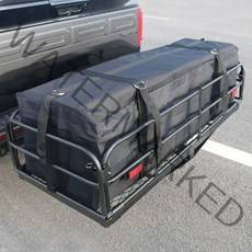 화물 바구니화물 캐리어 2 수신기 SUV 픽업 자동차 후면 수화물 프레임 수화물 캐리어 400 Lbs 접이식 히치 마운트