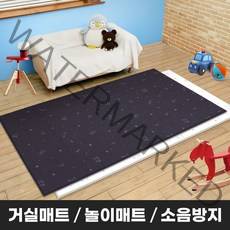 북유럽 아기 방 거실 놀이방 바닥 pvc 양면 매트 특대형, 차콜&별자리