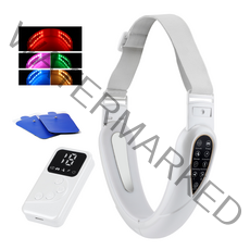 Imagic V-line 무선 LED 얼굴 턱살 마사지기, 화이트