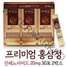 오키네 대동고려삼 홍삼정 프리미엄 블로건 홍삼스틱 진세노사이드 20mg 국내산 6년근 홍삼 농축액, 2개, 30포